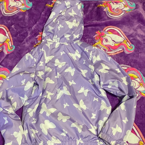 Purple Butterfly raincoat - Picture 3 of 3